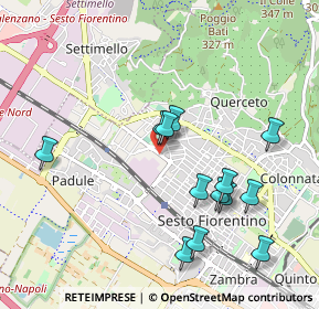 Mappa Viale Provinciale Pratese, 50019 Sesto Fiorentino FI, Italia (1.01385)