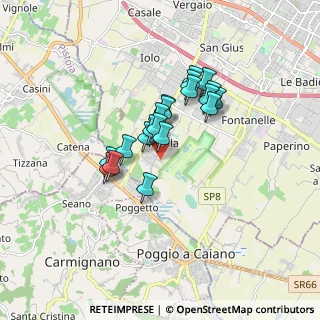 Mappa Via Sebastiano del Buono, 59100 Prato PO, Italia (1.2855)