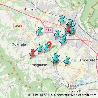 Mappa Via Sebastiano del Buono, 59100 Prato PO, Italia (3.5365)
