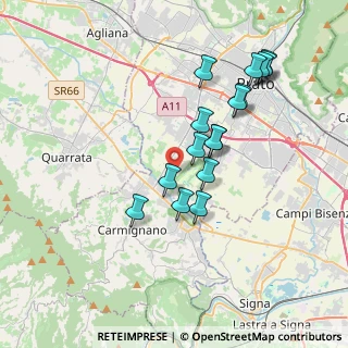 Mappa Via Sebastiano del Buono, 59100 Prato PO, Italia (3.48188)