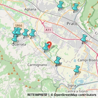 Mappa Via Sebastiano del Buono, 59100 Prato PO, Italia (5.2925)