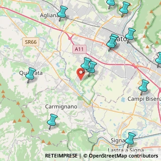 Mappa Via Sebastiano del Buono, 59100 Prato PO, Italia (6.18071)