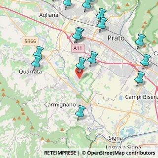 Mappa Via Sebastiano del Buono, 59100 Prato PO, Italia (5.87765)