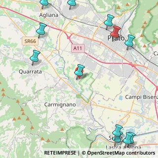 Mappa Via Sebastiano del Buono, 59100 Prato PO, Italia (6.8125)