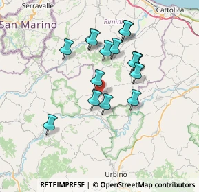 Mappa Via S. Lorenzo, 61020 Tavoleto PU, Italia (6.31375)