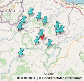 Mappa Via S. Lorenzo, 61020 Tavoleto PU, Italia (6.96077)