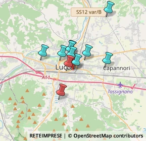 Mappa Via Fabio Filzi, 55100 Lucca LU, Italia (2.37545)