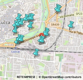 Mappa Via Fabio Filzi, 55100 Lucca LU, Italia (0.5085)
