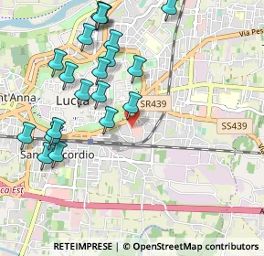 Mappa Via Fabio Filzi, 55100 Lucca LU, Italia (1.146)
