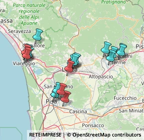 Mappa Via Fabio Filzi, 55100 Lucca LU, Italia (15.018)