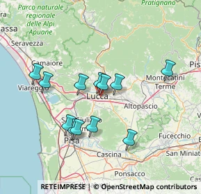 Mappa Via Fabio Filzi, 55100 Lucca LU, Italia (13.11667)