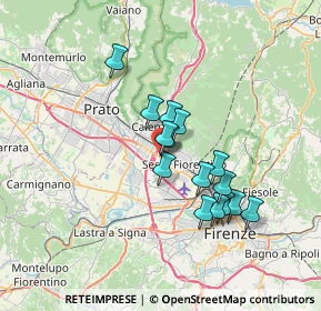 Mappa Via degli Olmi, 50019 Sesto Fiorentino FI, Italia (5.666)