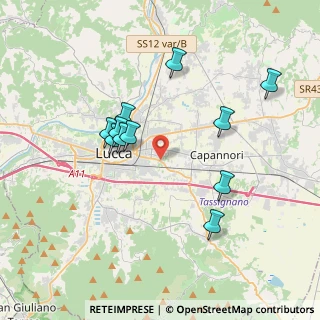 Mappa Via di Tiglio, 55100 San Filippo LU, Italia (3.57909)