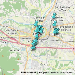 Mappa Piazzale Umberto Primo, 55100 Lucca LU, Italia (1.22444)
