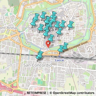 Mappa Piazzale Umberto Primo, 55100 Lucca LU, Italia (0.442)