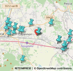 Mappa VIA PUCCINI 2 ESSELUNGA, 55016 Porcari LU, Italia (5.049)