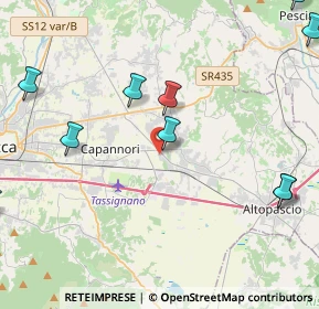 Mappa VIA PUCCINI 2 ESSELUNGA, 55016 Porcari LU, Italia (6.11455)