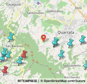 Mappa Via delle Prunaie, 51039 Quarrata PT, Italia (3.11769)