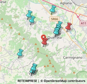 Mappa Via delle Prunaie, 51039 Quarrata PT, Italia (4.09786)