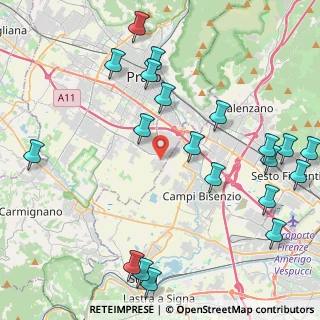 Mappa Via Giocondo Papi, 59100 Prato PO, Italia (5.4935)