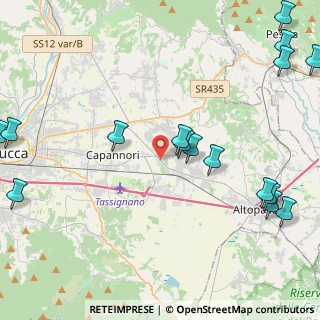 Mappa Via Giacomo Puccini, 55016 Capannori LU, Italia (6.12313)