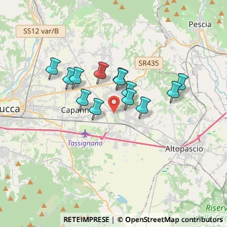 Mappa Via Giacomo Puccini, 55016 Capannori LU, Italia (2.89231)