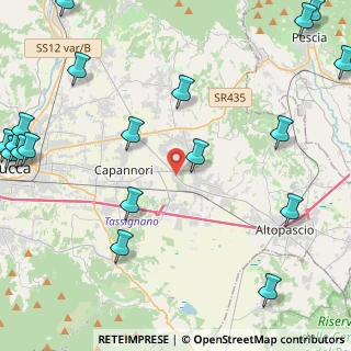 Mappa Via Giacomo Puccini, 55016 Capannori LU, Italia (6.936)