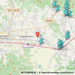 Mappa Via Giacomo Puccini, 55016 Capannori LU, Italia (7.11143)