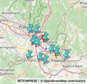 Mappa Via del Soderello, 50019 Sesto Fiorentino FI, Italia (5.74083)