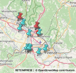 Mappa Via del Soderello, 50019 Sesto Fiorentino FI, Italia (6.845)