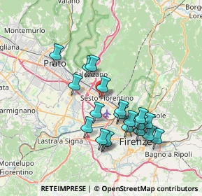 Mappa Via del Soderello, 50019 Sesto Fiorentino FI, Italia (6.8925)