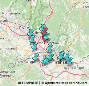 Mappa Via del Soderello, 50019 Sesto Fiorentino FI, Italia (6.11368)