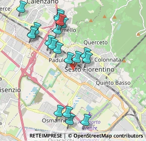 Mappa Via del Soderello, 50019 Sesto Fiorentino FI, Italia (2.155)