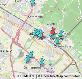 Mappa Via del Soderello, 50019 Sesto Fiorentino FI, Italia (1.62091)