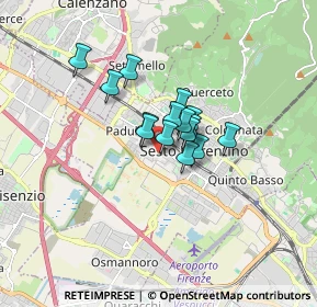 Mappa Via del Soderello, 50019 Sesto Fiorentino FI, Italia (0.98067)