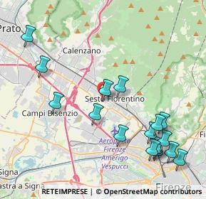 Mappa Via del Soderello, 50019 Sesto Fiorentino FI, Italia (4.90063)