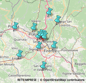 Mappa Via del Soderello, 50019 Sesto Fiorentino FI, Italia (11.63333)