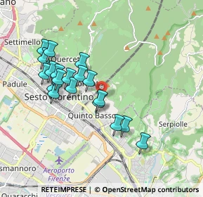 Mappa Via del Bazar, 50019 Sesto Fiorentino FI, Italia (1.75053)