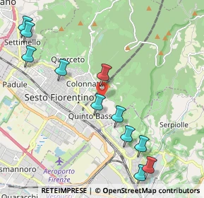 Mappa Via del Bazar, 50019 Sesto Fiorentino FI, Italia (2.47455)