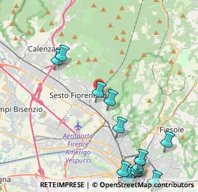 Mappa Via del Bazar, 50019 Sesto Fiorentino FI, Italia (5.63308)