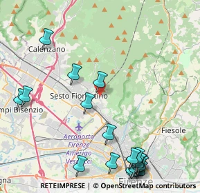 Mappa Via del Bazar, 50019 Sesto Fiorentino FI, Italia (5.82)