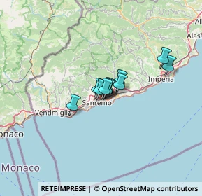 Mappa Strada Curbinei, 18038 Sanremo IM, Italia (6.50364)