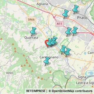 Mappa Via San Giuseppe, 59015 Carmignano PO, Italia (3.61273)