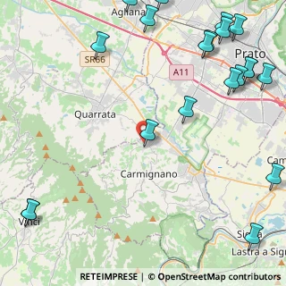 Mappa Via San Giuseppe, 59015 Carmignano PO, Italia (6.9305)