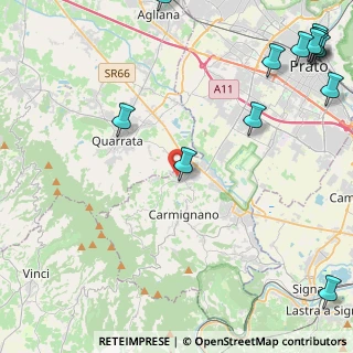 Mappa Via San Giuseppe, 59015 Carmignano PO, Italia (7.14154)