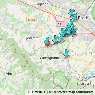 Mappa Via San Giuseppe, 59015 Carmignano PO, Italia (3.83824)