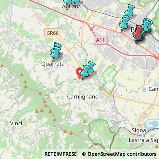 Mappa Via San Giuseppe, 59015 Carmignano PO, Italia (6.473)