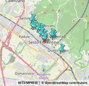 Mappa Piazza del Mercato, 50019 Sesto Fiorentino FI, Italia (1.06909)