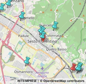 Mappa Piazza del Mercato, 50019 Sesto Fiorentino FI, Italia (2.8775)