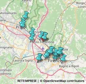 Mappa Via Armando Giachetti, 50019 Sesto Fiorentino FI, Italia (6.544)